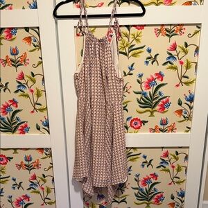 Miss Me Backless Floral Dress - Pink and Blue